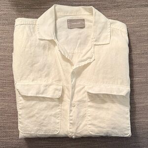 Everlane Men's White Linen Shirt